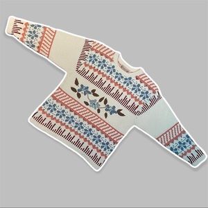 Vintage floral sweater